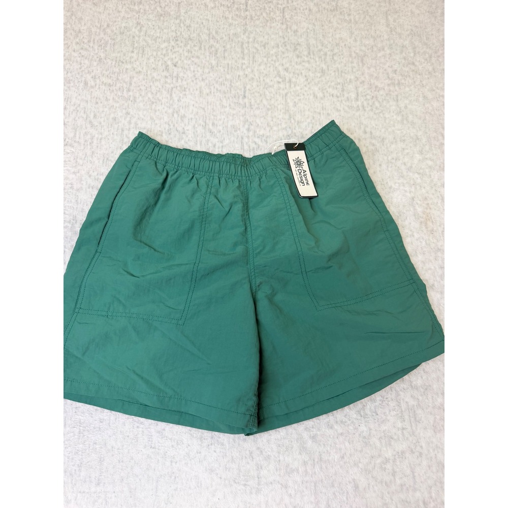 Alpine Design Mens 5" Pull-On Shorts Enchanted Green ADM24803 Small NWT